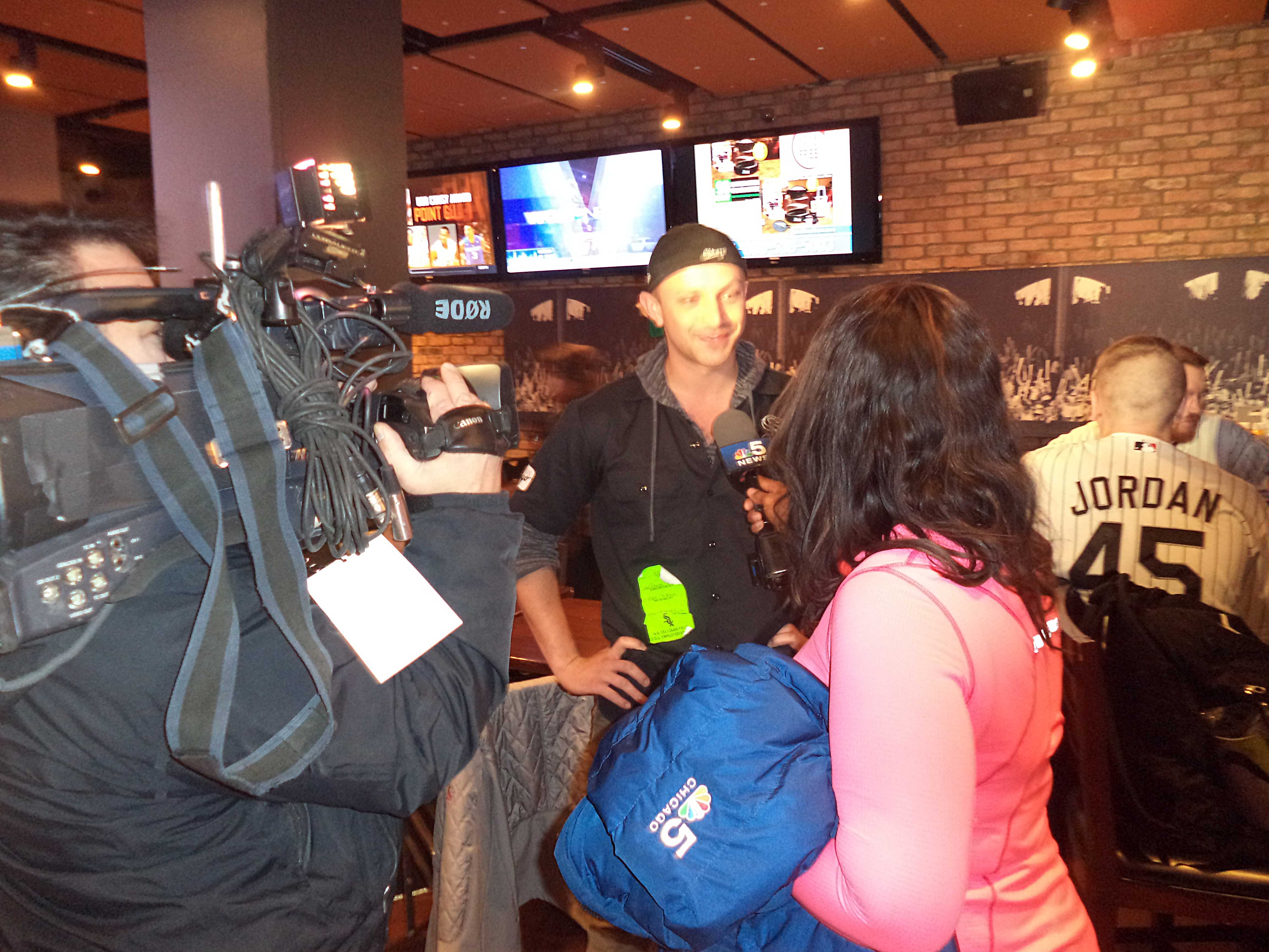 WS Opening Day 2016 (9) Vinnie chats with NBC